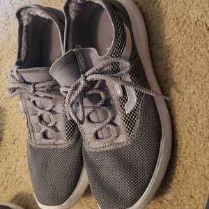 Vans Women's Gray Mesh Slip-On Sneakers